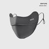 Unisex Gradient Blush Ice Silk Sunscreen Mask: Breathable & UV-Protective with Eye Corner Shield.
