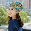 Spring and Autumn New Women's Fashion Hat Scarf Stripped Cap Beanie Skullies Female Round Beanie Head Decoration Accessories