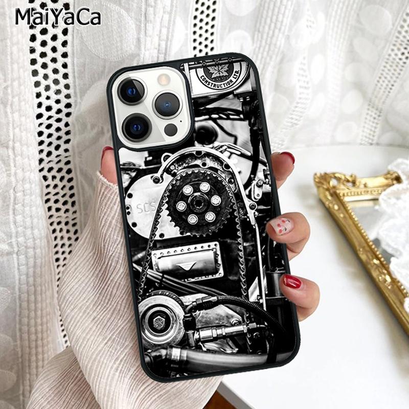 Чехол для телефона с изображением двигателя, мотора, мотоцикла для iPhone 17 Air 16 16e 15 plus 11 12 13 14 pro max корпус