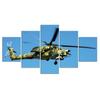 5Pcs War Helicopter Aircraft Decor Wall Poster HD Print Home Decor No Framed 5 Panel Modern 5 Pieces Pictures Canvas Paintings