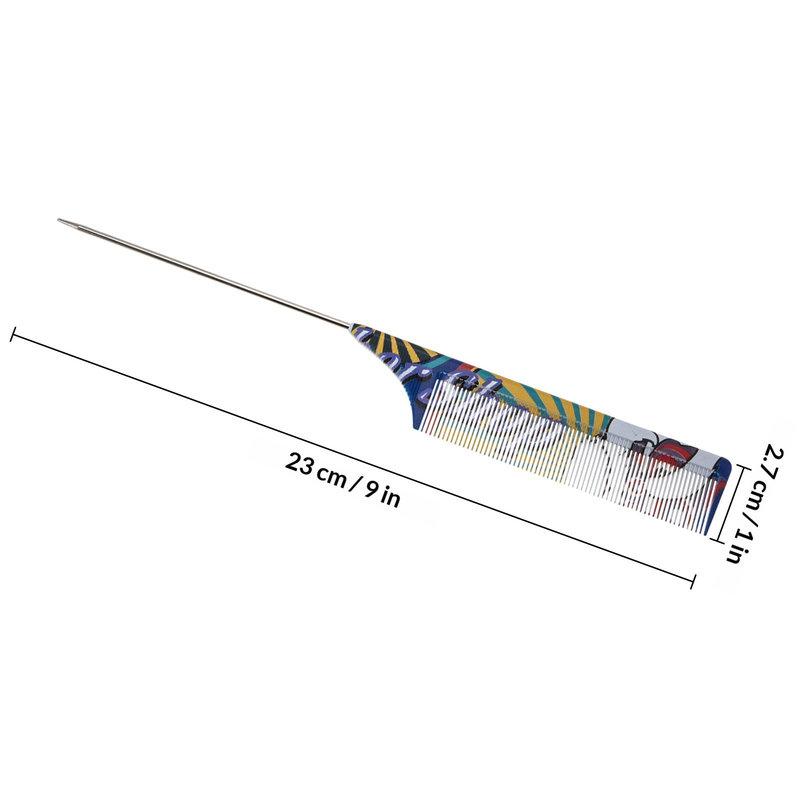 Rat Tail Comb ABS Material Salon Grade Hair Styling Tool Pointed Parting Teasing Comb Durable Design For Professional Home Use