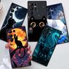 Мультяшный Кот Милый Чехол Для Телефона Для Samsung Galaxy S26 S25 S24 S23 S22 S21 S20 Ultra Plus FE 5G Черный Мягкий ТПУ