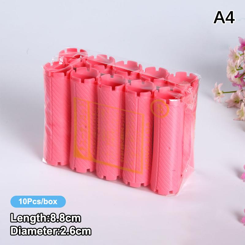 10 шт. DIY Без нагрева Удлиняющие бигуди-палочки Инструменты для завивки Полые спиральные бигуди Магические локоны Наборы для укладки кудрявых волос