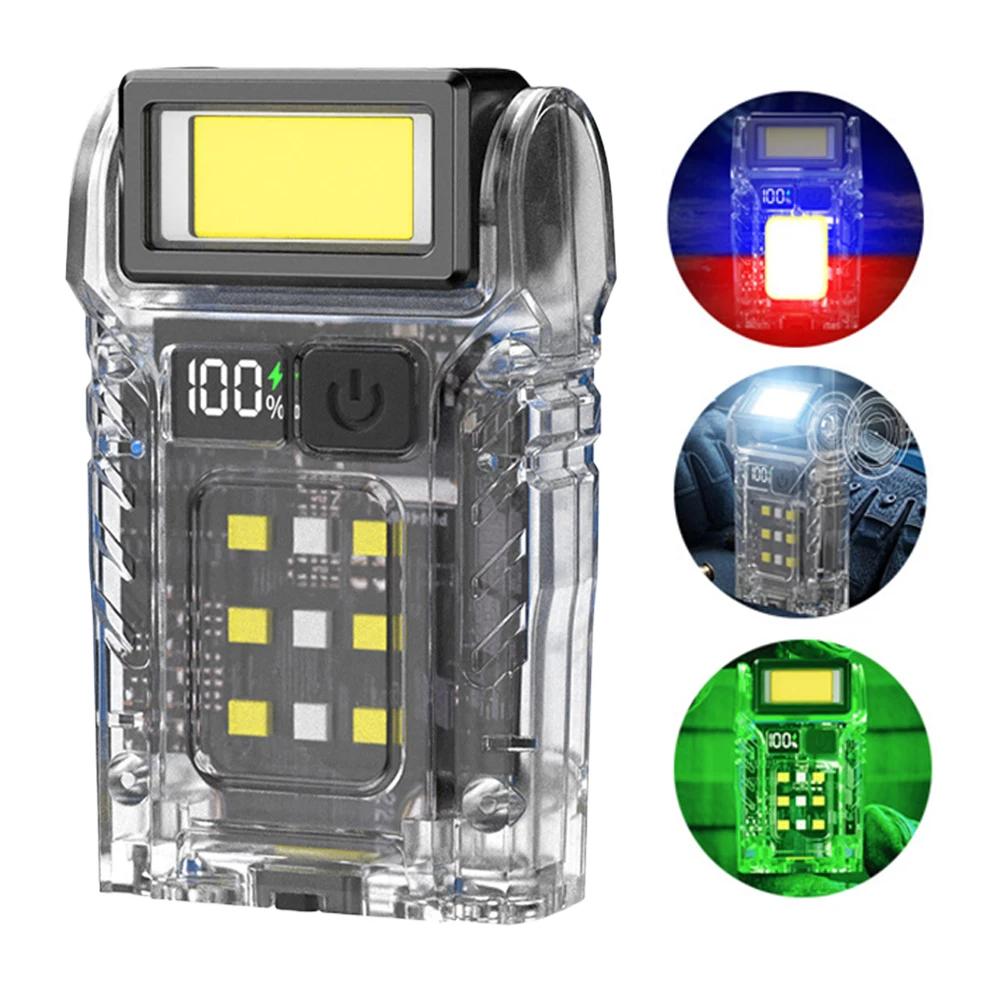 COB+SMD LED Уличный Мини-фонарик USB-C Перезаряжаемый Кемпинговый Рабочий Свет 1000 мАч Мощный Фонарик для Путешествий Аварийный Свет