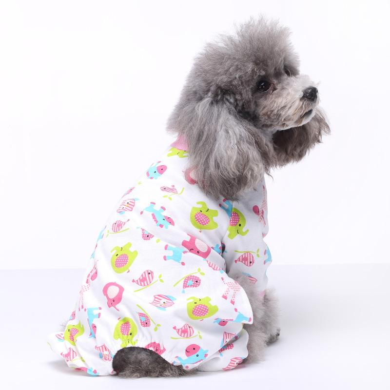 Pet Supplies Dog Four-legged Clothes Autumn and Winter Casual Comfortable and Breathable Home Pet Cotton Clothes