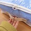 2Pcs PVC Clothes Quilt Storage Bag Transparent Foldable Blanket Pillow Storage Container Large Capacity Dustproof