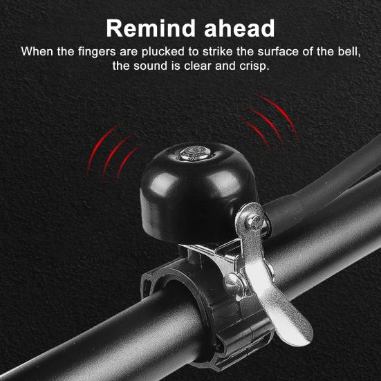 2-In-1 Bicycle Rearview Mirror with Bell 360 Degrees Adjustable MTB Road Mountain Bike Rearview Mirror High Decibel Alarm Bell Bike Accessories