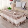 Кружевные скатерти Proud Rose, простая прямоугольная юбка для журнального столика для гостиной, нескользящая стеганая вышивка, пылезащитный чехол для ТВ-шкафа