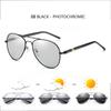 Luxury Men's Polarized Aviation Sunglasses Driving Sun Glasses For Men Women Vintage Black Pilot Photochromic Sunglasses UV400