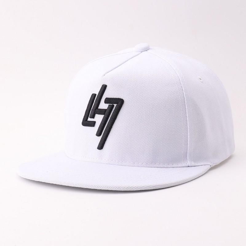 Flat Brim Baseball Cap Hip Hop Style Embroidered Sun Hat Men Women