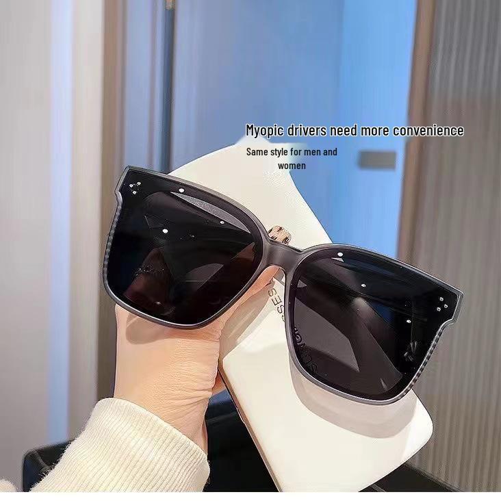 2025GM Накладные поляризационные солнцезащитные очки от близорукости для мужчин и женщин - Подходят для вытянутых, круглых и квадратных лиц, Идеальны для вождения.