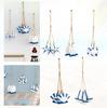 Marine Style Wooden Pendant Ocean Wind Crafts Small Fish Innovative Accessory Wall Hanging Decoration For Home Wind Chimes