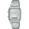 [Casio] Часы CASIO Ana-Digi ANA-DIGI кварцевые винтажная серия AQ-230A-7AMQY унисекс двойное время серебристый зарубежная модель [продукт]