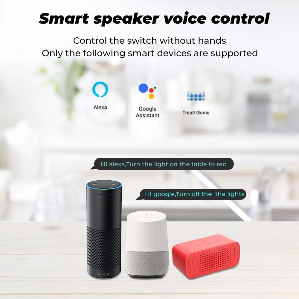 Умная розетка EU 16A/20A AC100-240V Wifi Умная вилка Розетка Управление голосом Alexa Google Home Работает с приложением Tuya Smart Life