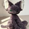 Devon Black Rex Cat Plush Toy Doll Pillows With Various Colored Eyes Girls Gift