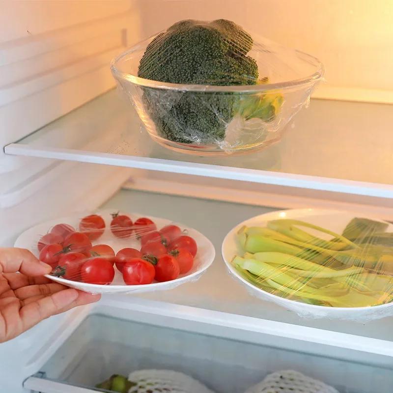 30M рулон прозрачной полиэтиленовой пищевой пленки: Одноразовая пленка для сохранения свежести на кухне, в холодильнике и для хранения продуктов питания