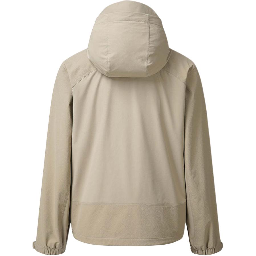 SALOMON Zip Hooded Logo Long Sleeve Jacket Men Jacket Beige LC2574400