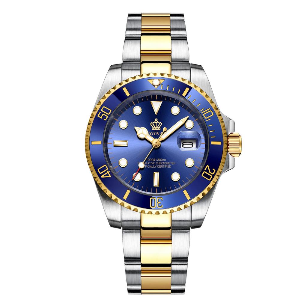 Мужские зеленые часы Submariner Date из нержавеющей стали – Высококлассный минимализм, Водонепроницаемые, Вращающийся безель, Спортивный дизайн для студентов