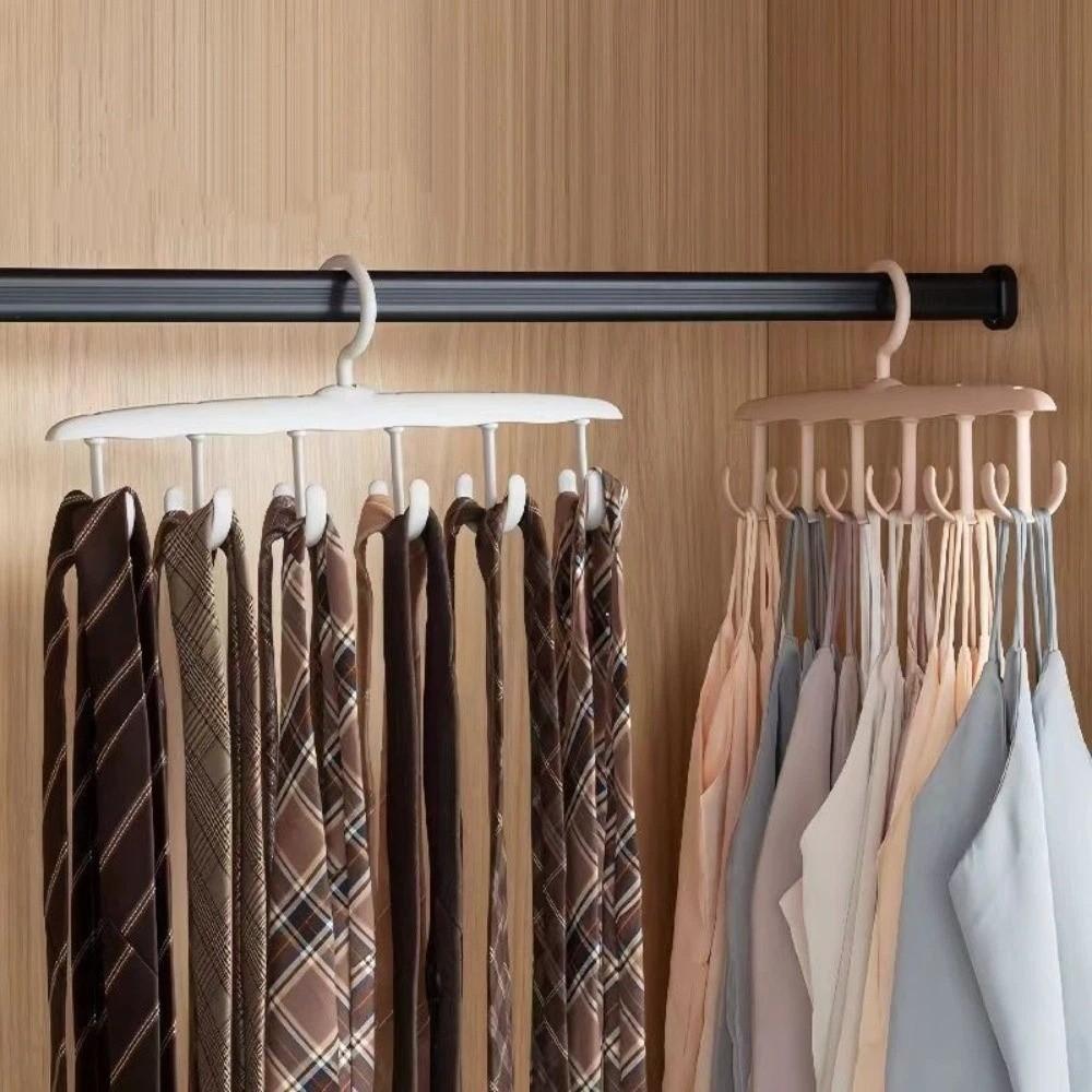 Portable Multi-Functional Hanger Multi-Hook Closet Organizer Clip Rotating Hanger Dorm