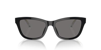 Женские блестящие черные солнцезащитные очки Emporio Armani EA4227U, Размер 56