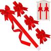 Big Ribbon Bow Christmas Supplies Bow Front Door Decorations Hanging Front Door Red Bows Supplies Home Ornaments NewYear 2026
