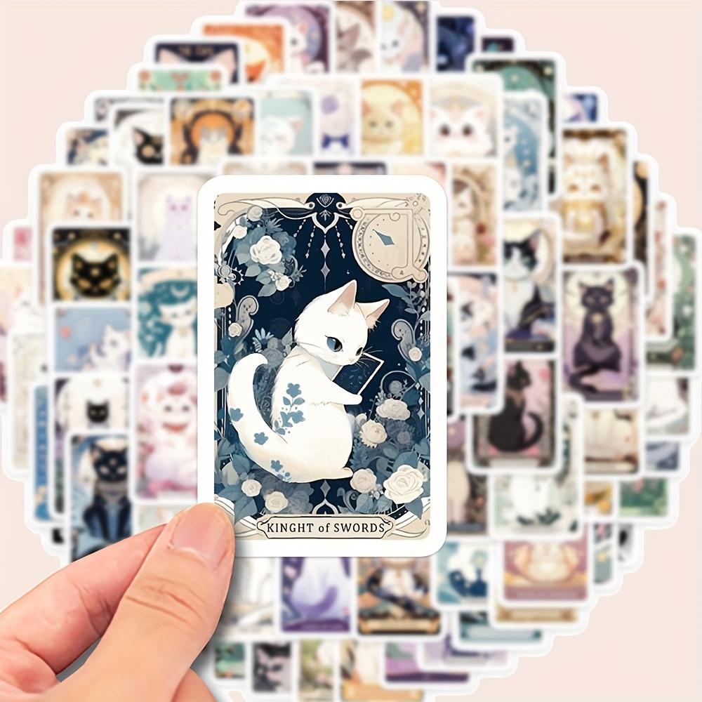 78 шт. новые мультяшные кошачьи карты таро наклейки-граффити украшенные гитара ноутбук багаж DIY водонепроницаемые наклейки