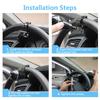 Universal Car Truck Steering Wheel Heavy Duty Spinner Ball Knob Anti Slip Labor-Saving Car Turning Wheel Booster Clip Black