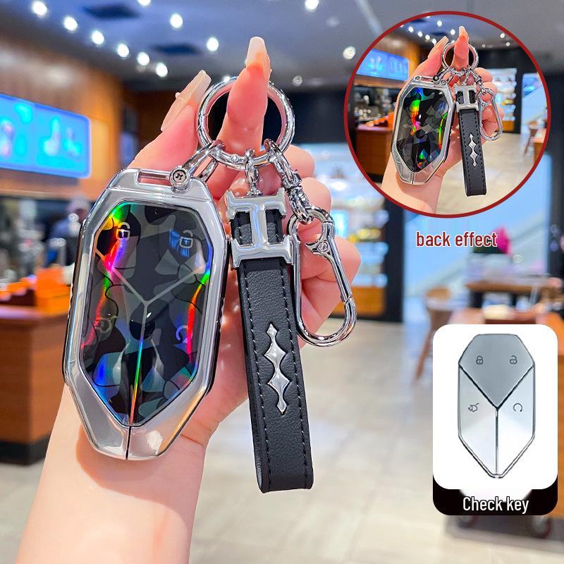 Чехол для ключа и металлический брелок для BYD Formula Leopard 3, 5 и 8