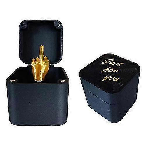Middle Finger Surprise Gift Box, Funny Pop Up Surprise Gift Box, Christmas Halloween Novelty Fun Prank Gift for Office Desk Decor Home Dcor
