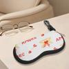 Romantic Love Letter Print Soft Pouch, Sunglasses Case, Portable Spectacle Holder, Cute Valentine Gift Eyewear Accessories for Travel