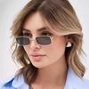 Fashion Small Rectangle Sunglasses Men Women Outdoor Driving Sun Glasses Metal Frame Eyewear