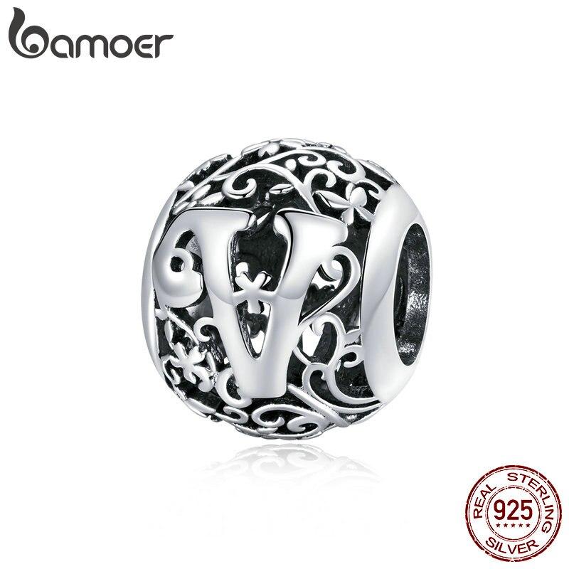 Шарм BAMOER из стерлингового серебра, для браслета