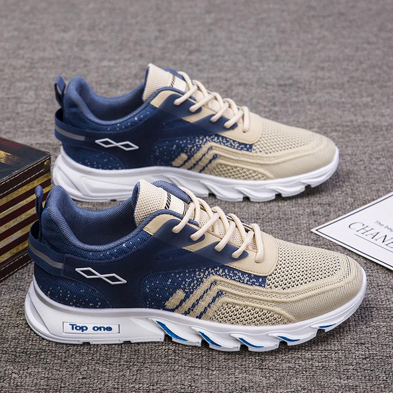 2024 Spring and Autumn New Men's Mesh Breathable Running Shoes Fashion Versatile Casual Shoes Youth Campus Casual Shoes Sneakers