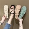 2021 Summer Women's Fashion Korean Style Two-Wear One-Strap Flat Sandals