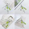 Butterfly Phone Lanyard Four Leaf Clovers Pendant Keychain Flower Beaded Phone Chain Cellphone String Straps for Bag