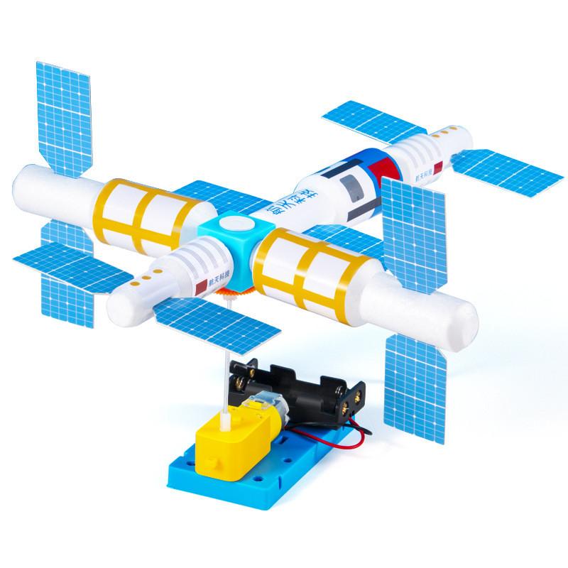 Space Station Physics Toy With Electric Features For Childrens Learning And Creativity