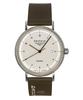 Leather Strap Beige Dial Automatic 21521 Men's Watch