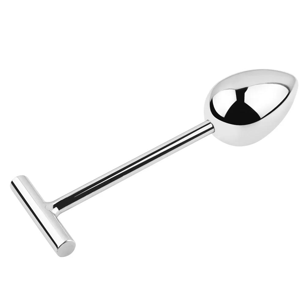 5 Size Ball Anal Plug Wand Sex Toy Prostate Massager Long Metal Butt Plug Dilator Anal Ball Stick Adult Goods G Spot Stimulate