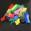 100pcs Self-locking Nylon Small Cable Ties Width 2.0mm 3x150mm Zip Tie Wire Cords Fastens Red Yellow Blue Brown Black White Grey