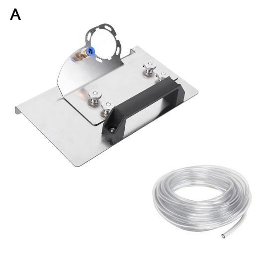 Angle Grinder Stand for Tile 45-Degree Chamfer Cutting Polisher Holder for Type 100 Grinders Safety Clamping System Easy Adjustment Stainless