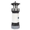 Solar Lighthouse 360 Degree Rotating Lighthouse Decoration Fadeless Resin LED Garden Lighthouse for