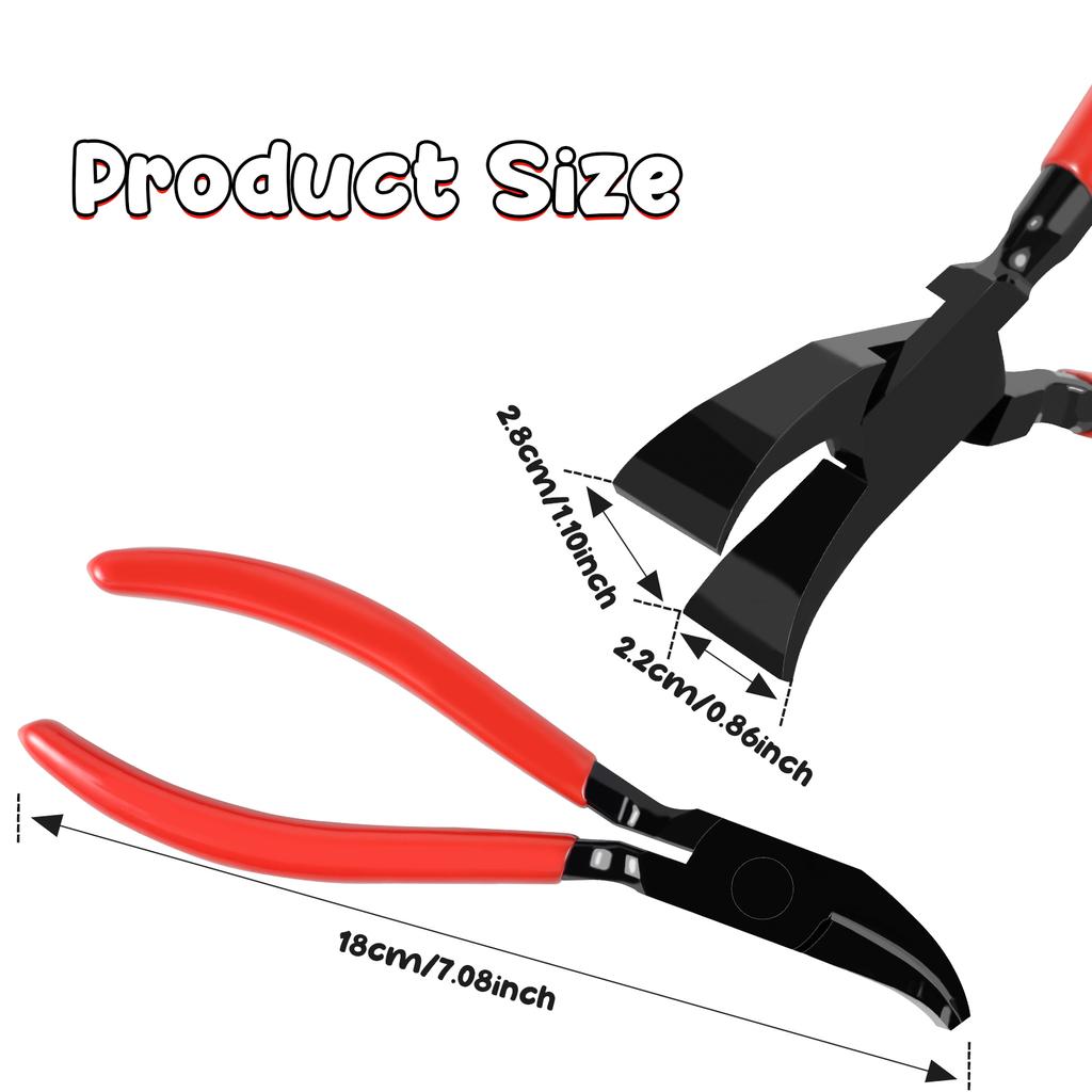 Metal Bending Pliers Flattering Pliers Straight & 45° Hand Seamers Sheet Metal Tools for Bending & Flattening Sheet Metal Plier