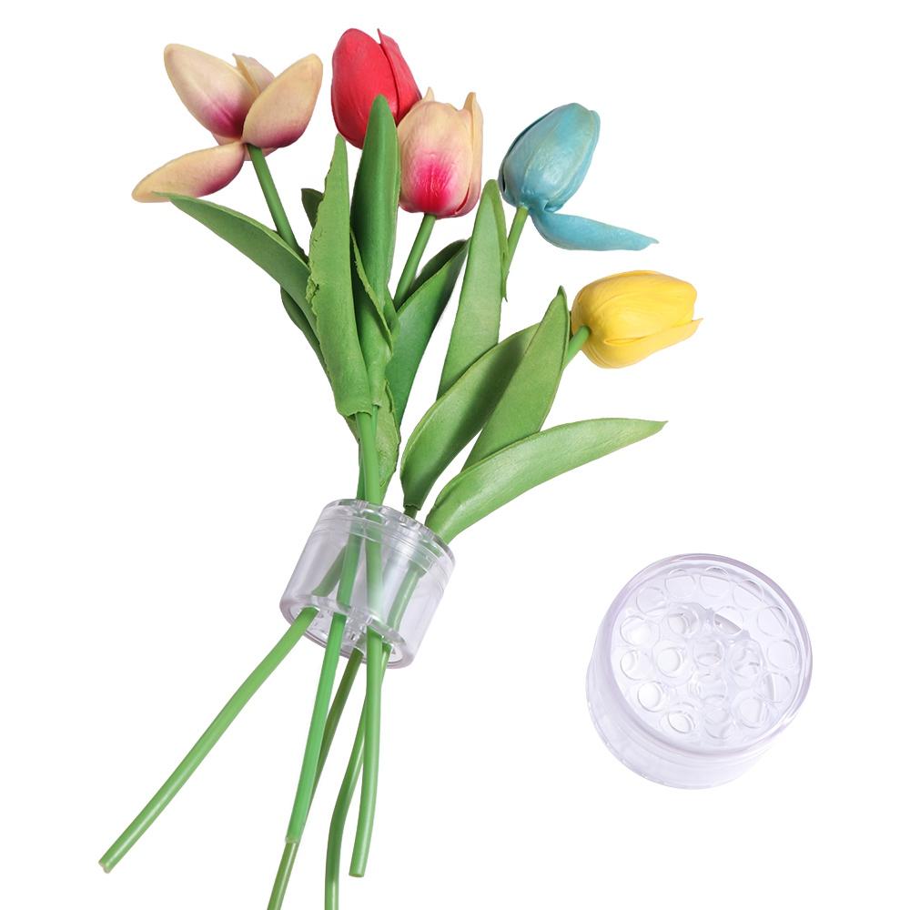 Спиральный держатель для стебля икебаны, прозрачная спиральная подставка для цветка, сделай сам, цветочный аксессуар для искусства, держатель для вазы для цветов, кольцо для вечеринки, свадьбы