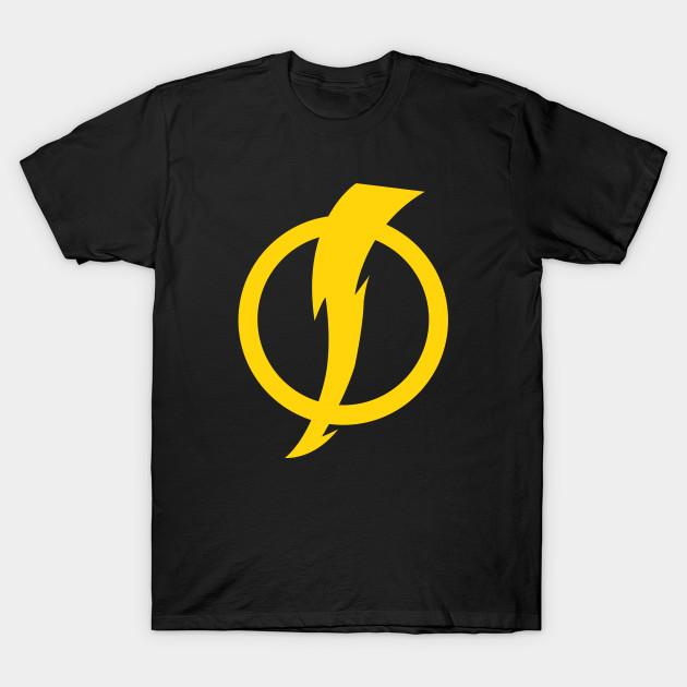 Asian Size Men Black Print T-shirt Static Shock Logo No-Cut Heat Transfer Print Cotton Tshirt