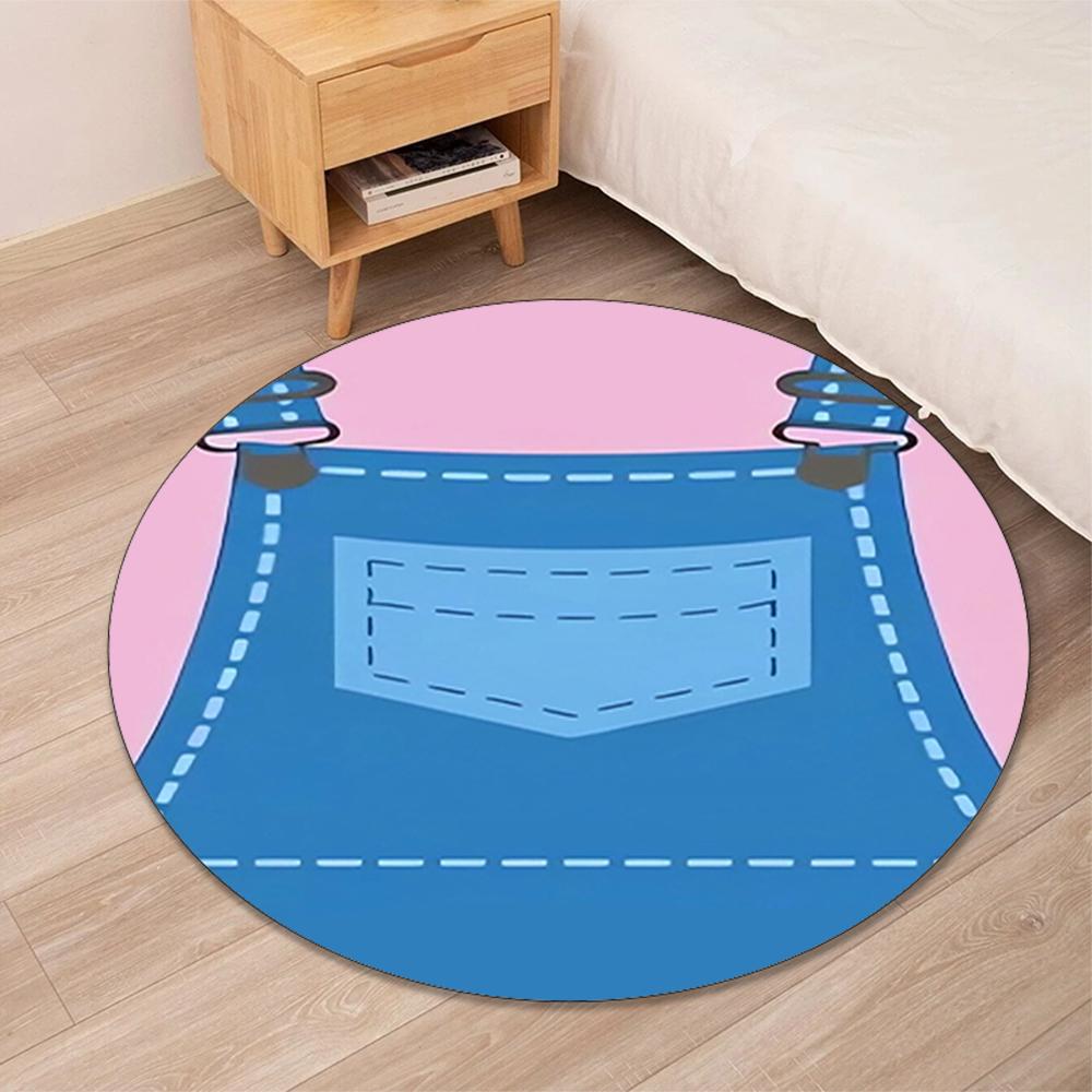 Ms. Rachel Printed Round Rug Carpet Chair Rug Area Rug Entryway Doormats,for Office Chair Living Room Bedroom Kitchen Room.