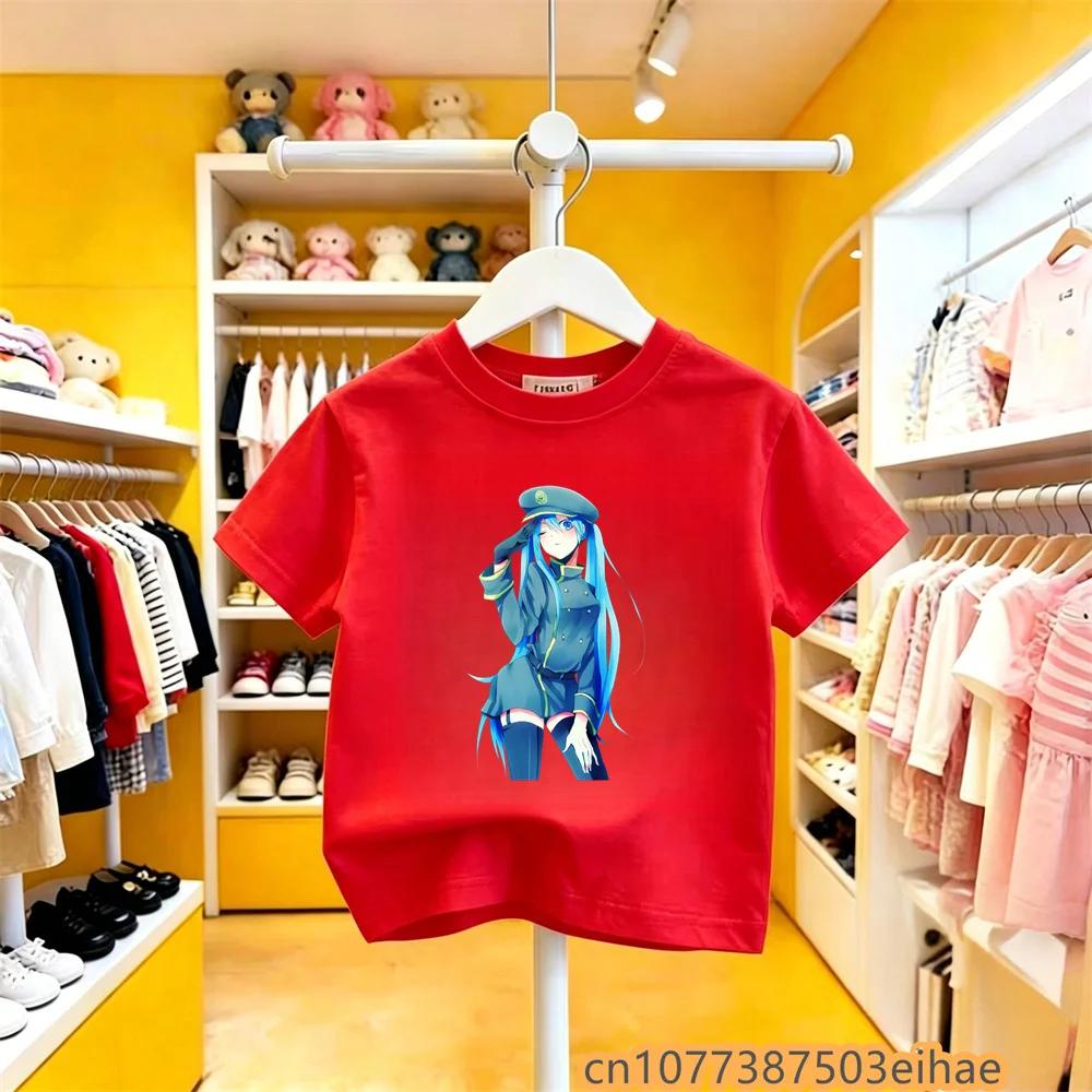 Future MIKU Line Style Hatsune Miku Cobranded Short Sleeve Pure Cotton Printed Casual Soft Top For Boys Girls Teenager Fashion