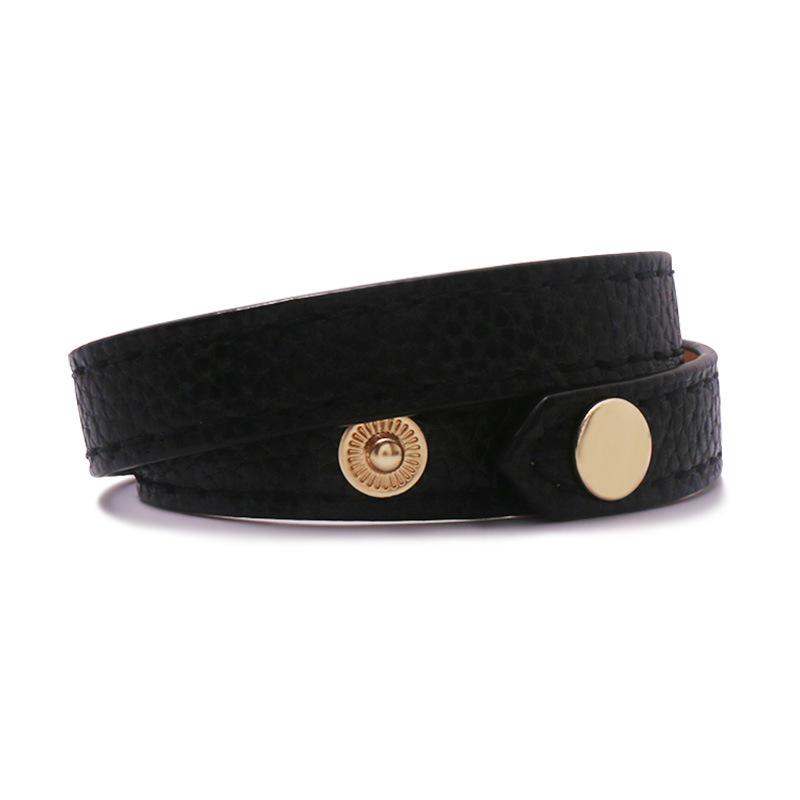 Новый высококачественный браслет из искусственной кожи золотого цвета, браслет для женщин, модный роскошный многослойный браслет, женские ювелирные изделия