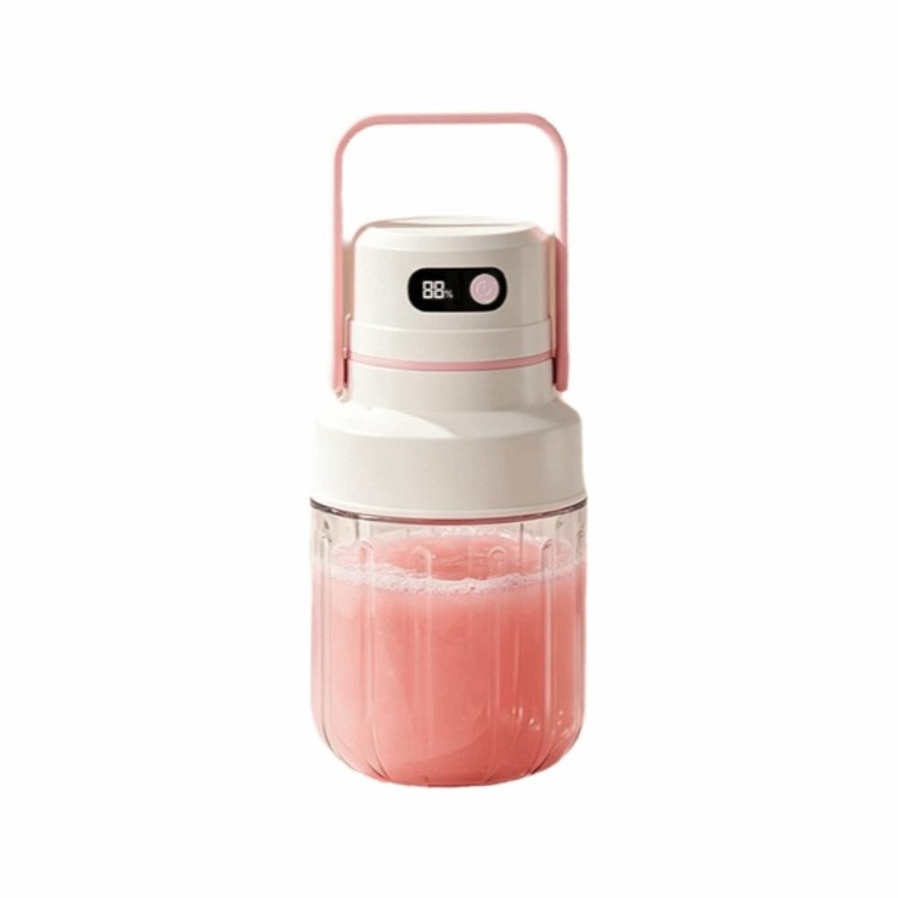 with Two Lids Electric Fruit Blender Cordless Automatic Juicing Cup BPA-Free Smoothie Maker Home