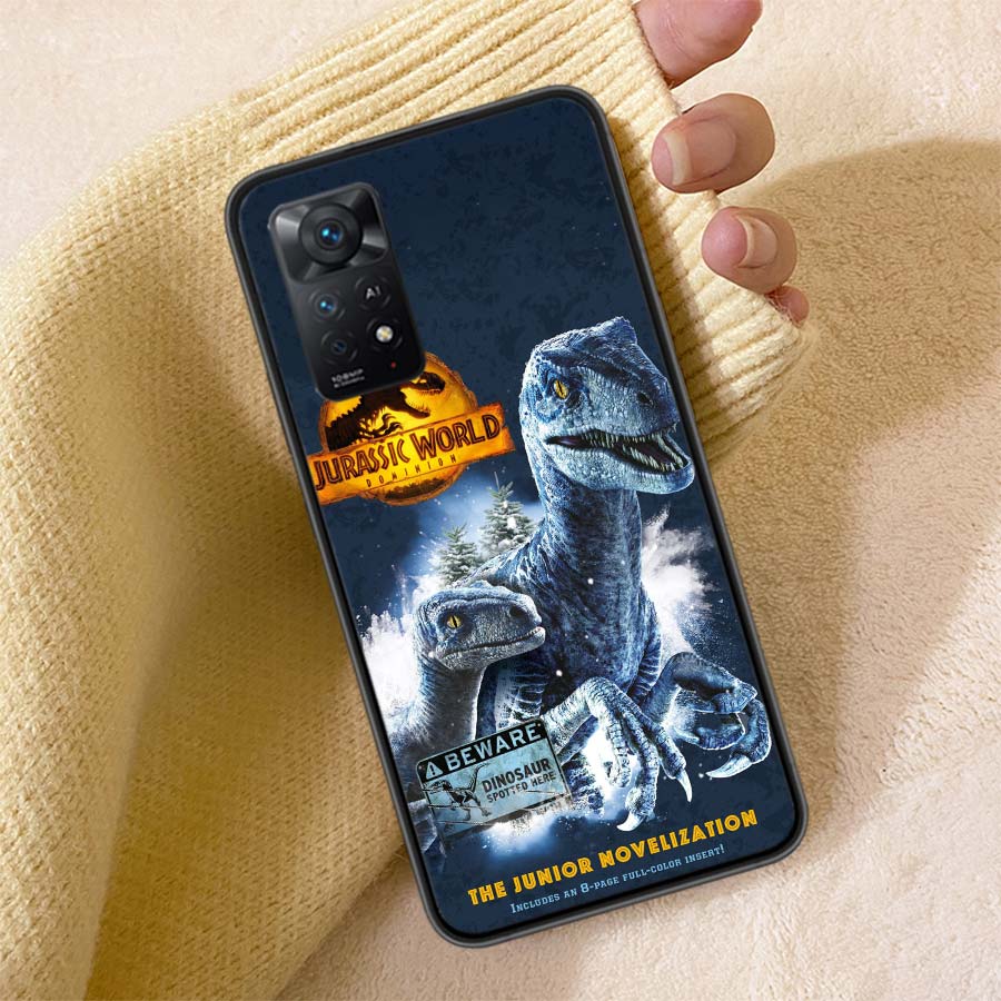 New World Jurassic Park Phone Case For Redmi 13C 14C Note 14 13 Pro Plus 5G Clear Capa 12 12C 10A 10C 10 9A 9C 9T 9 8 Pro Cover