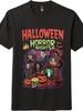 Мультяшная футболка Halloween Horror Nights|Унисекс футболка Повседневный свободный топ с коротким рукавом